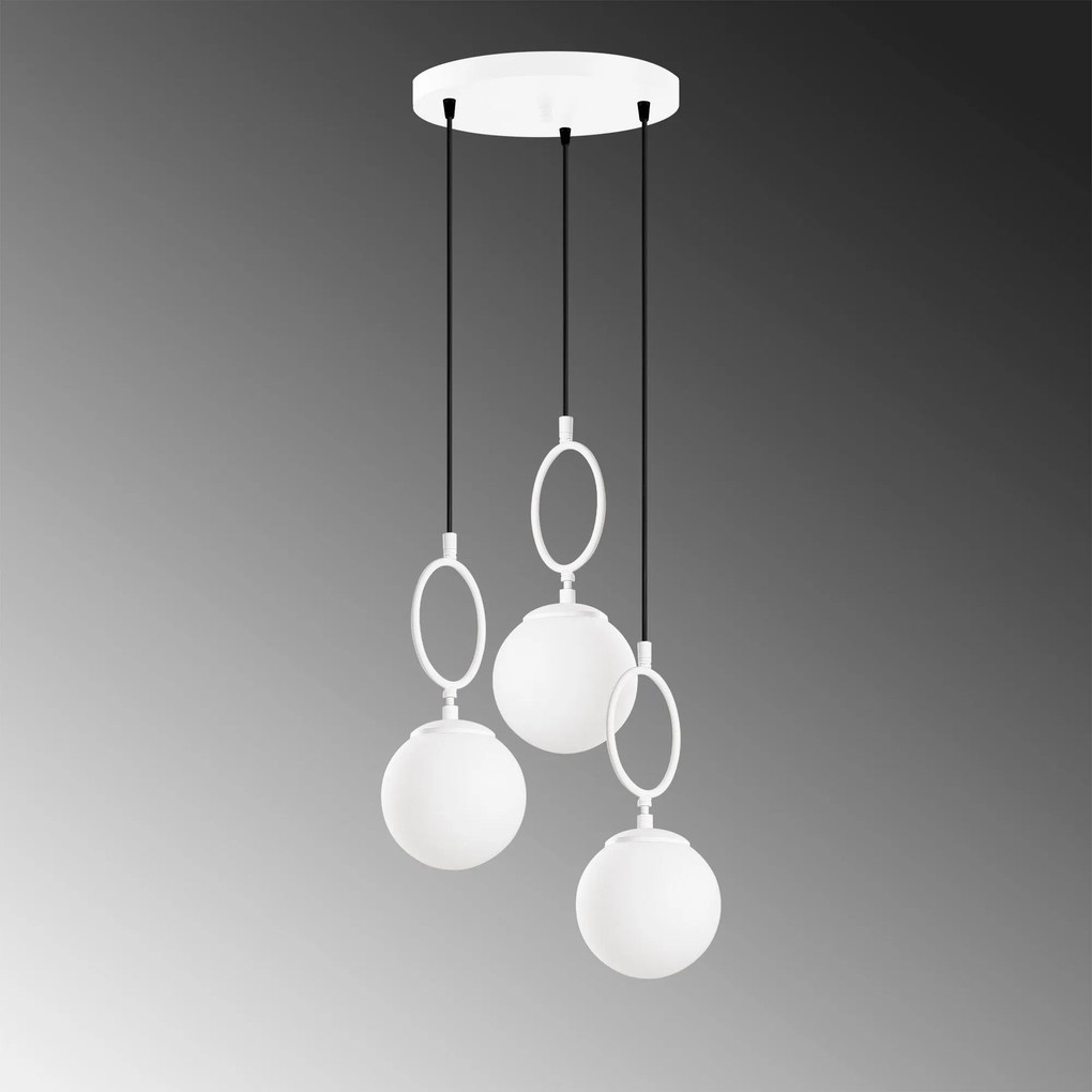 Candeeiro de Teto Ring – Branco – 45 cm Largura