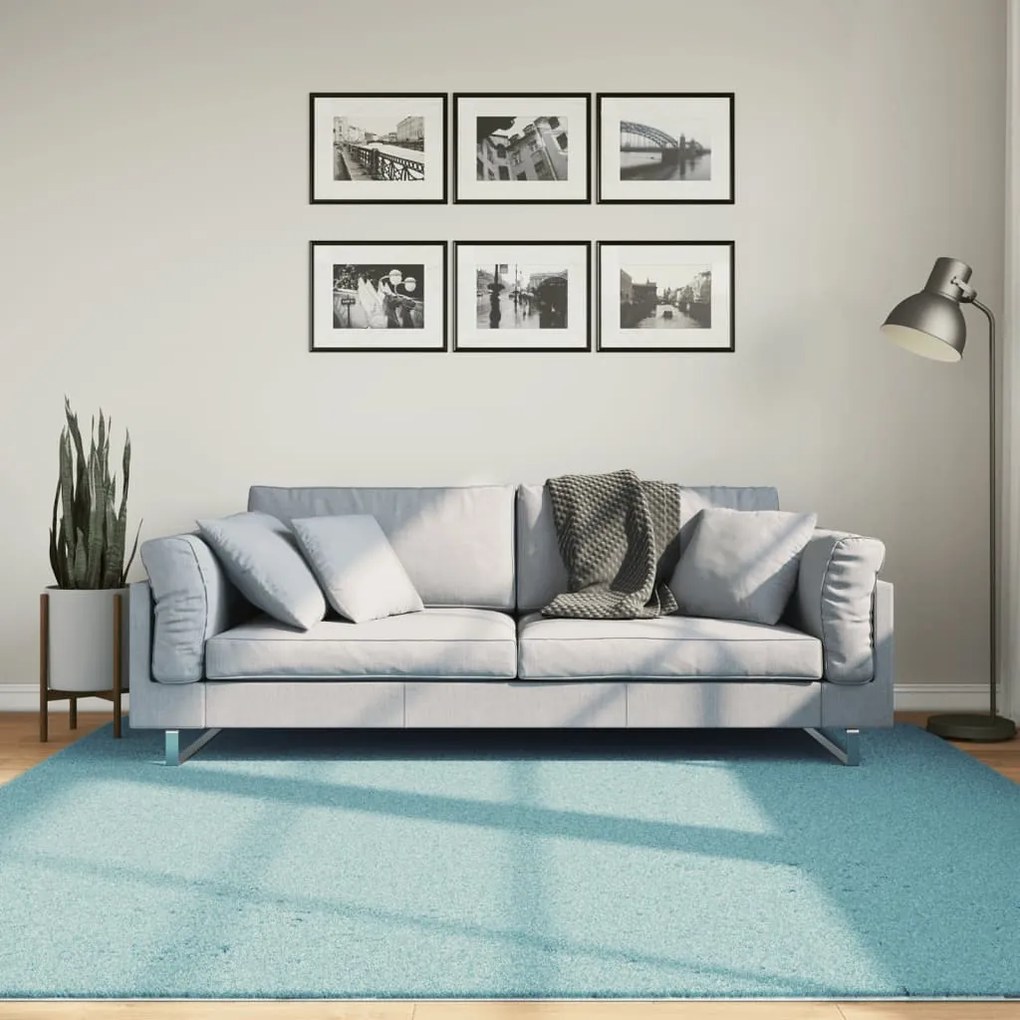 vidaXL Tapete de pelo curto OVIEDO 200x200 cm verde