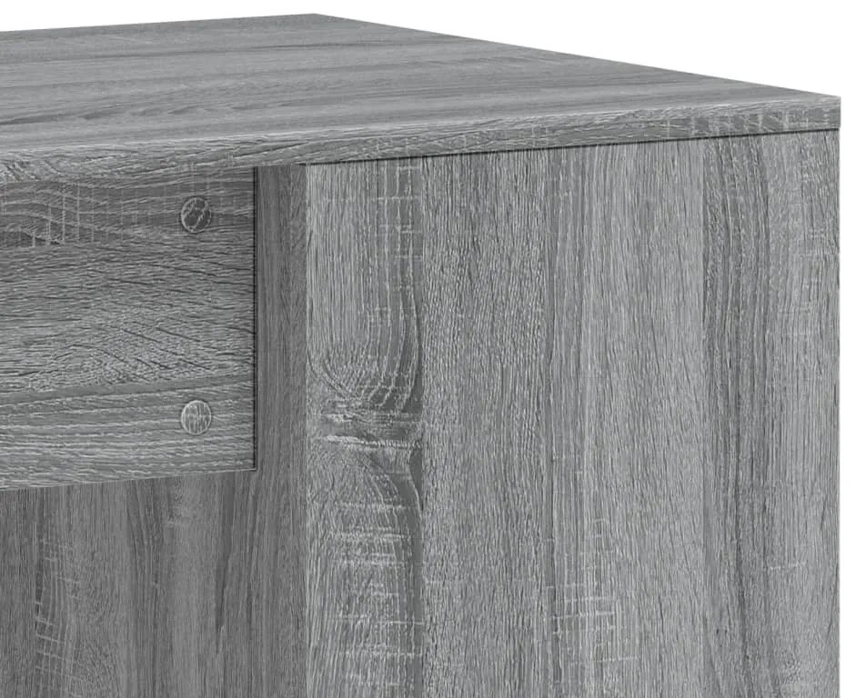 Secretária 102x50x75 cm derivados de madeira cinzento sonoma