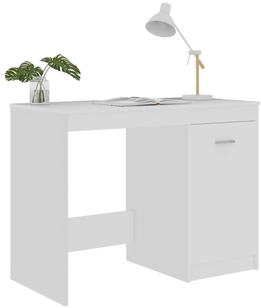 Secretária 100x50x76 cm derivados de madeira branco