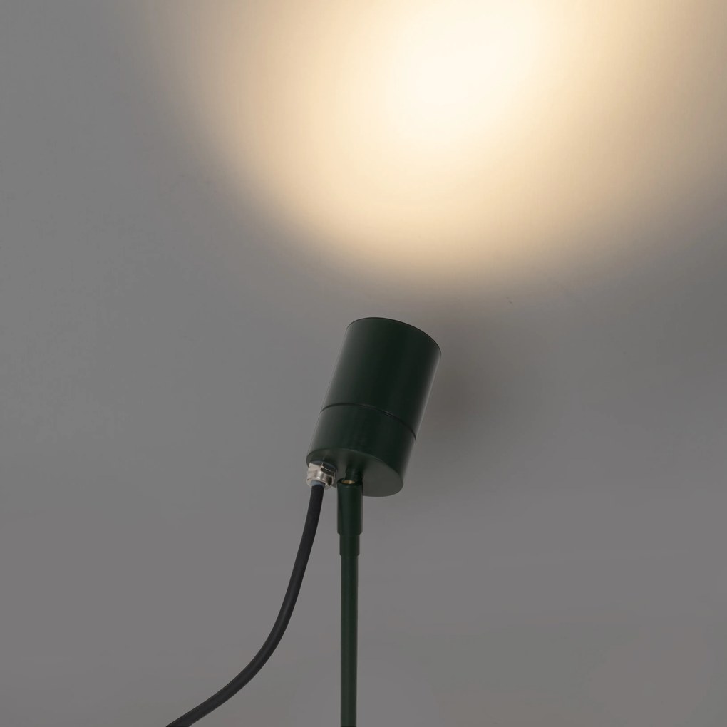 Spike spot verde escuro ajustável IP44 - Solo