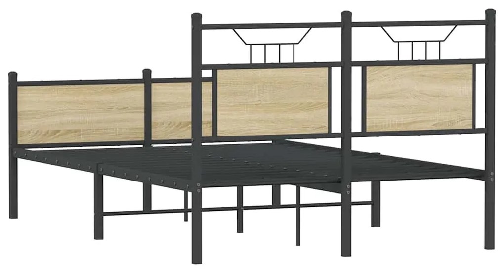 Estrutura cama s/ colchão derivados de madeira carvalho sonoma