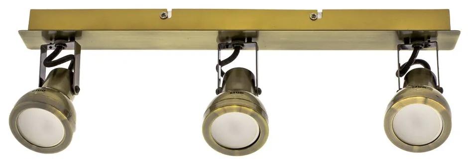 Heli 3 -Light 44cm Track Kit Spotlight Brass