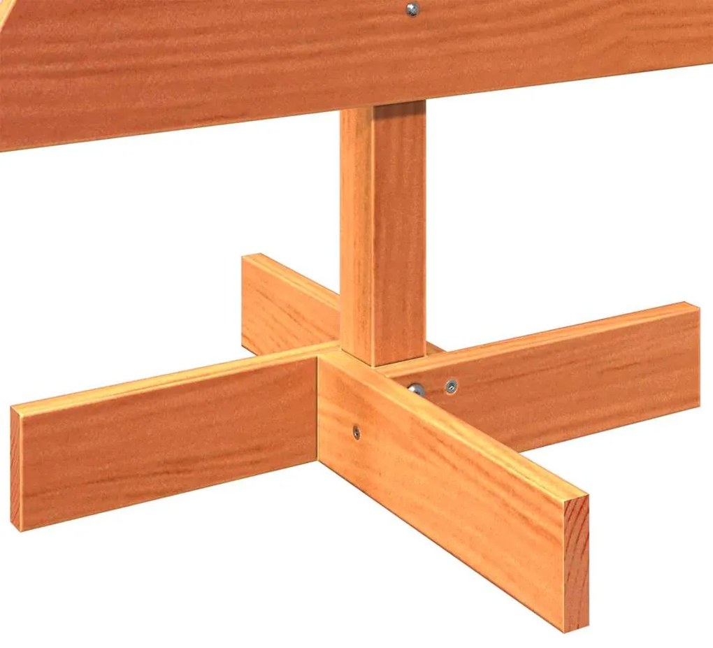 Árvore de Natal decorativa 100 cm pinho maciço castanho-mel