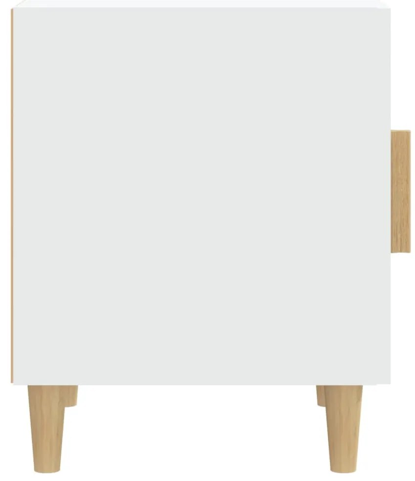 Mesa de cabeceira derivados de madeira branco