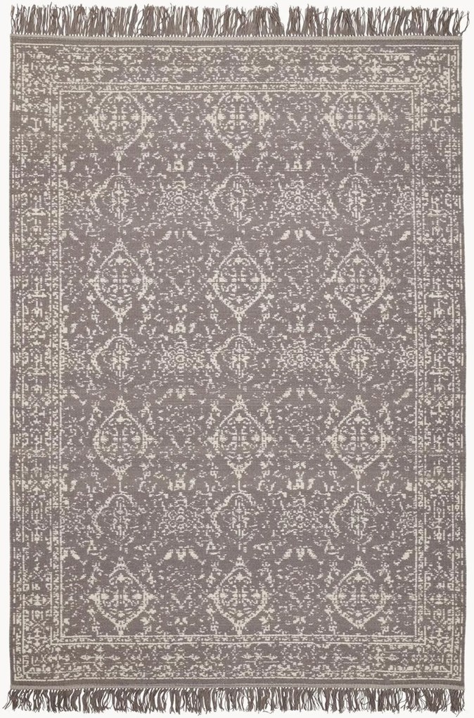 Tapete em lã artesanal de pelo curto Dolzago