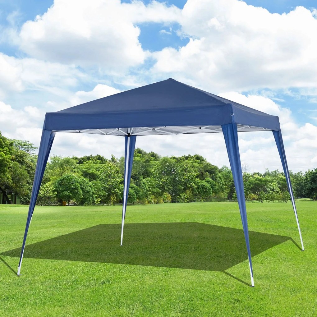 Tenda Dobrável Pop Up 3x3 m – Azul – Para Jardim, Campismo, Festas e E