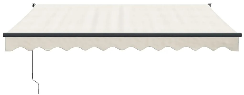 Toldo retrátil automático 3x2,5 m cor creme