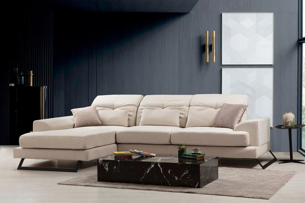 Sofá de Canto Frido – Ecru – 304 cm x 190 cm