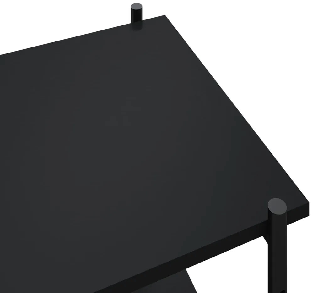 Unidade com 3 prateleiras 80x40x92 cm preto