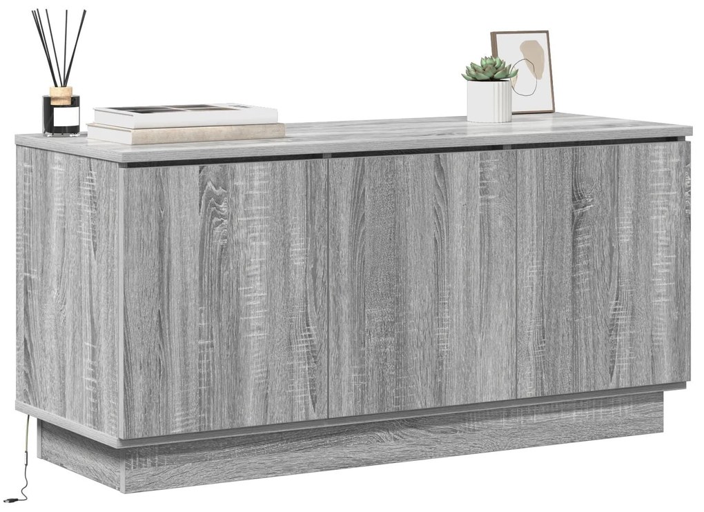 Gabinete para TV Cinzento Sonoma 100x38x49 cm Madeira engenheirada