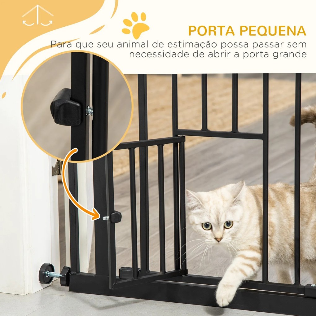 PawHut Barreira de Segurança para Cães Animais de Estimação 74-80cm pa