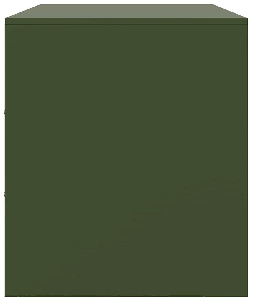 Móvel de TV 67x39x44 aço verde azeitona