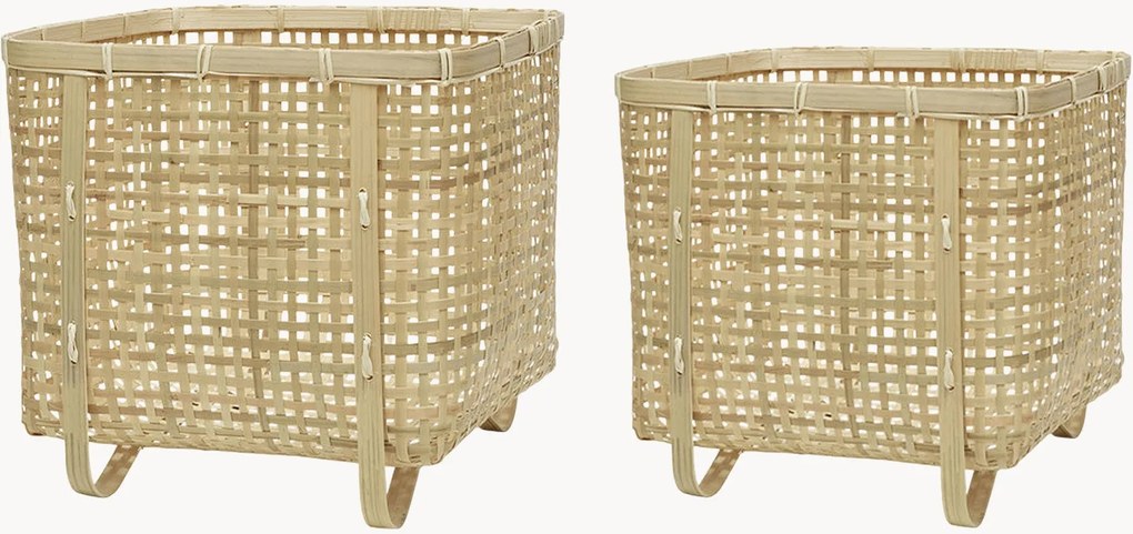 Cestos em bambu Sporta, conjunto de 2