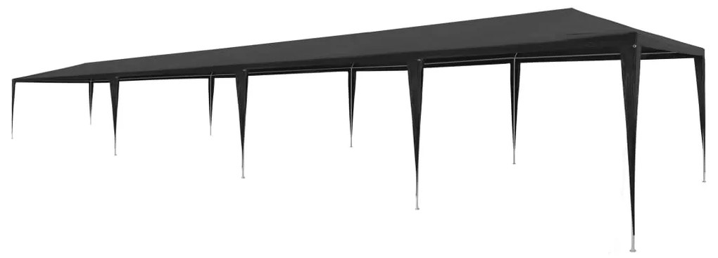 vidaXL Tenda para festas 3x12 m PE antracite