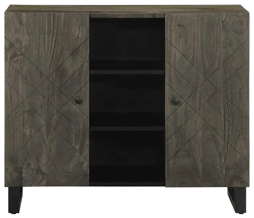 Aparador 90x33x75 cm madeira maciça manga preto