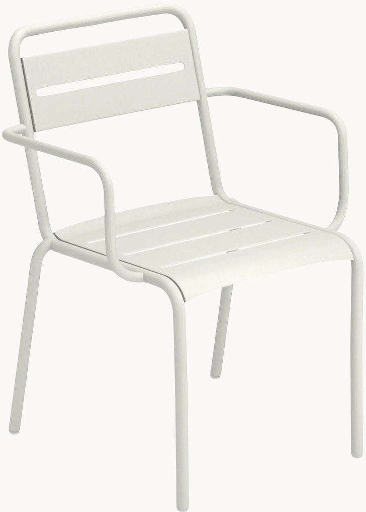 Cadeiras de jardim empilháveis com braços Star, conjunto de 2