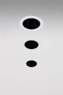 Pack De 3 Downlights Led Embutidos Com Molduras Redondas Ø8 Cm Para Exterior Em Alumínio Luisiana Branco - Preto & 38º & Branco Neutro 3500k & 11 W -