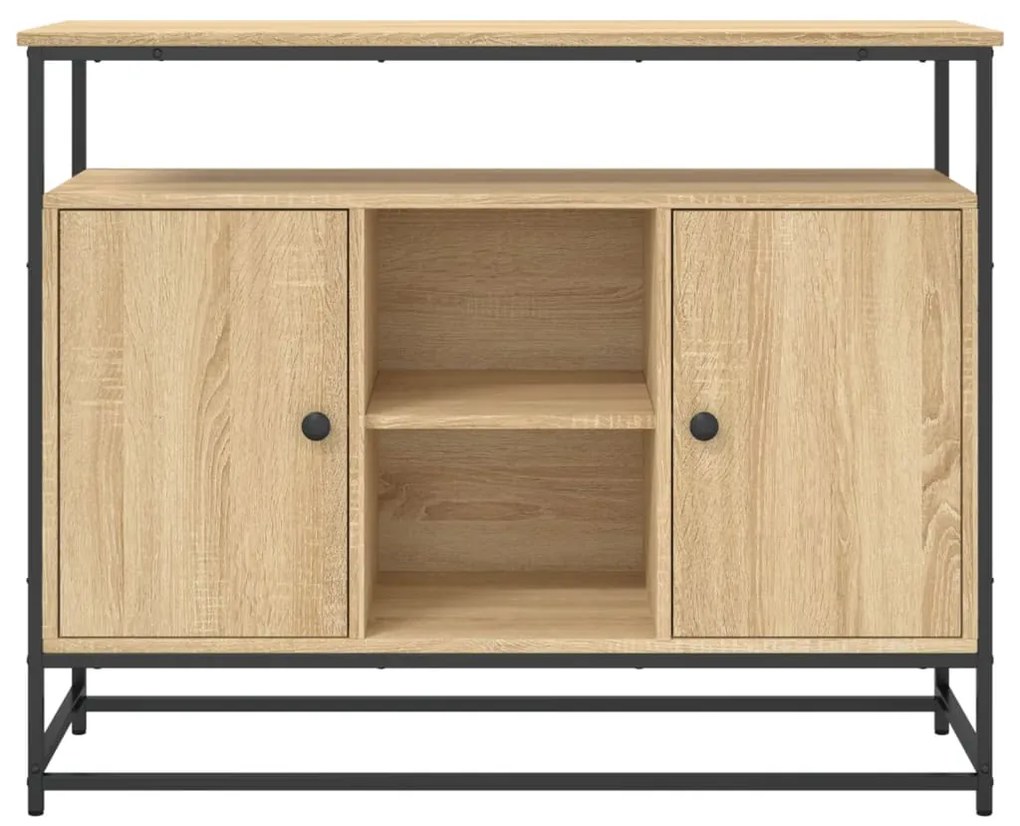 Aparador 100x35x80 cm derivados de madeira carvalho sonoma