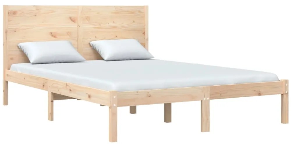 Cama sem colchão 160x200 cm madeira de pinho maciça