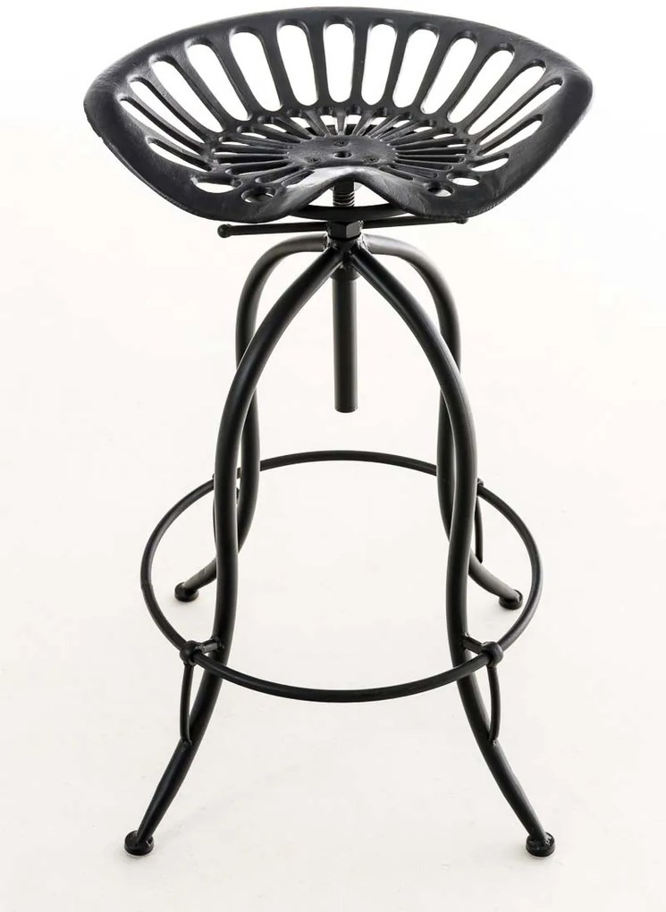 Banco de bar Mimosa 43 x 74-94 x 43 cm Preto