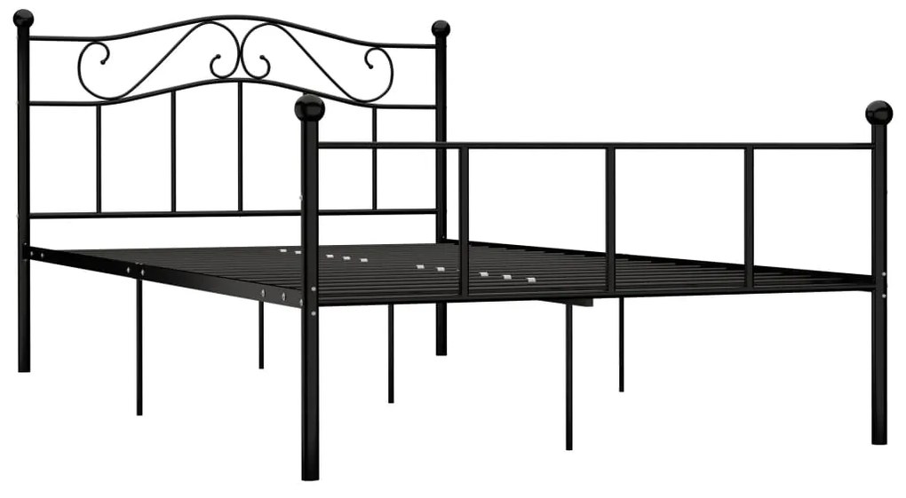 Estrutura de cama 120x200 cm metal preto