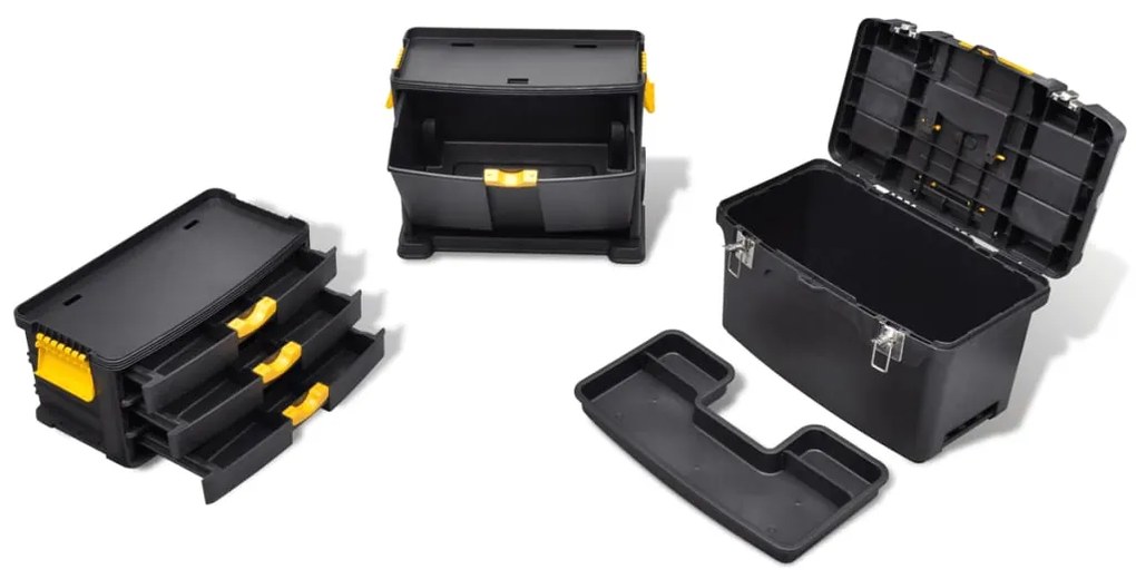 Caixas de ferramentas portatil de plastico