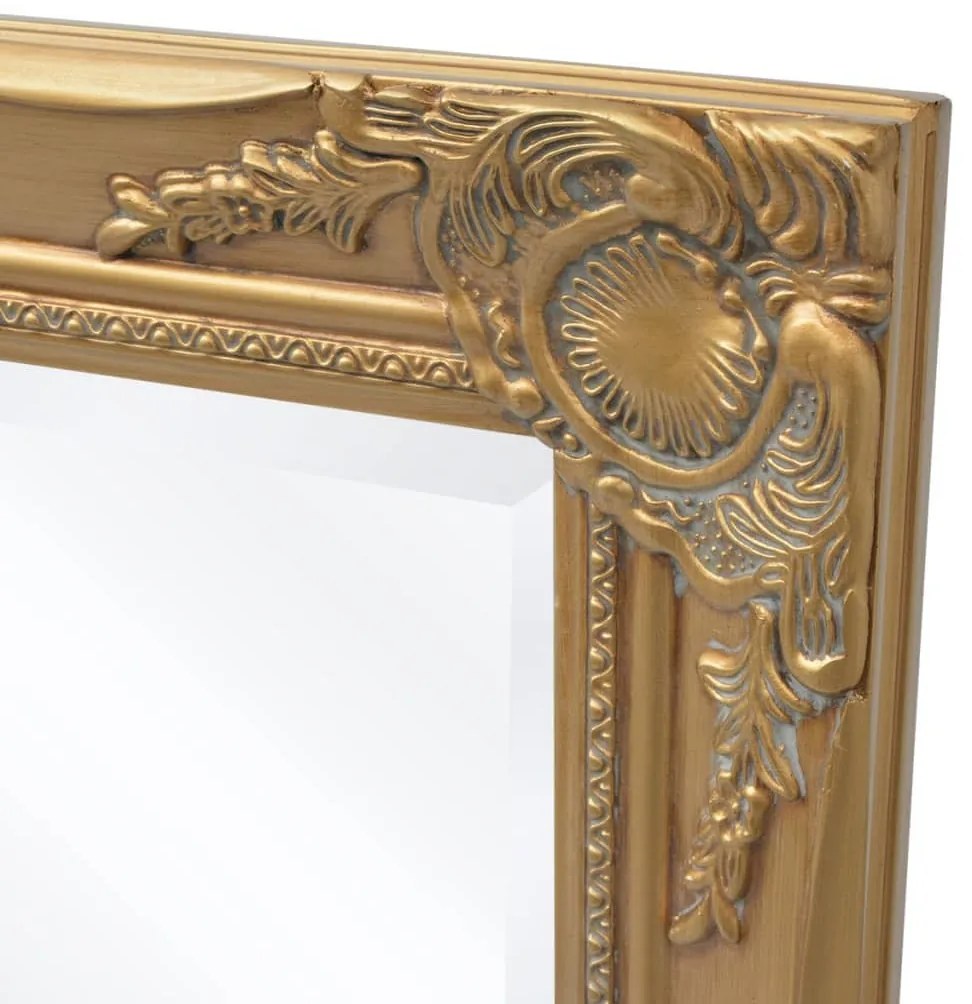 Espelho de parede em estilo barroco, 100x50 cm, dourado