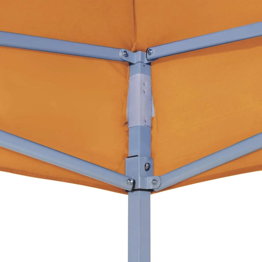 Teto para tenda de festas 4x3 m 270 g/m² laranja