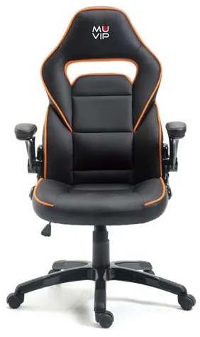 Cadeira Gaming GM400 Preto/Laranja MUVIP