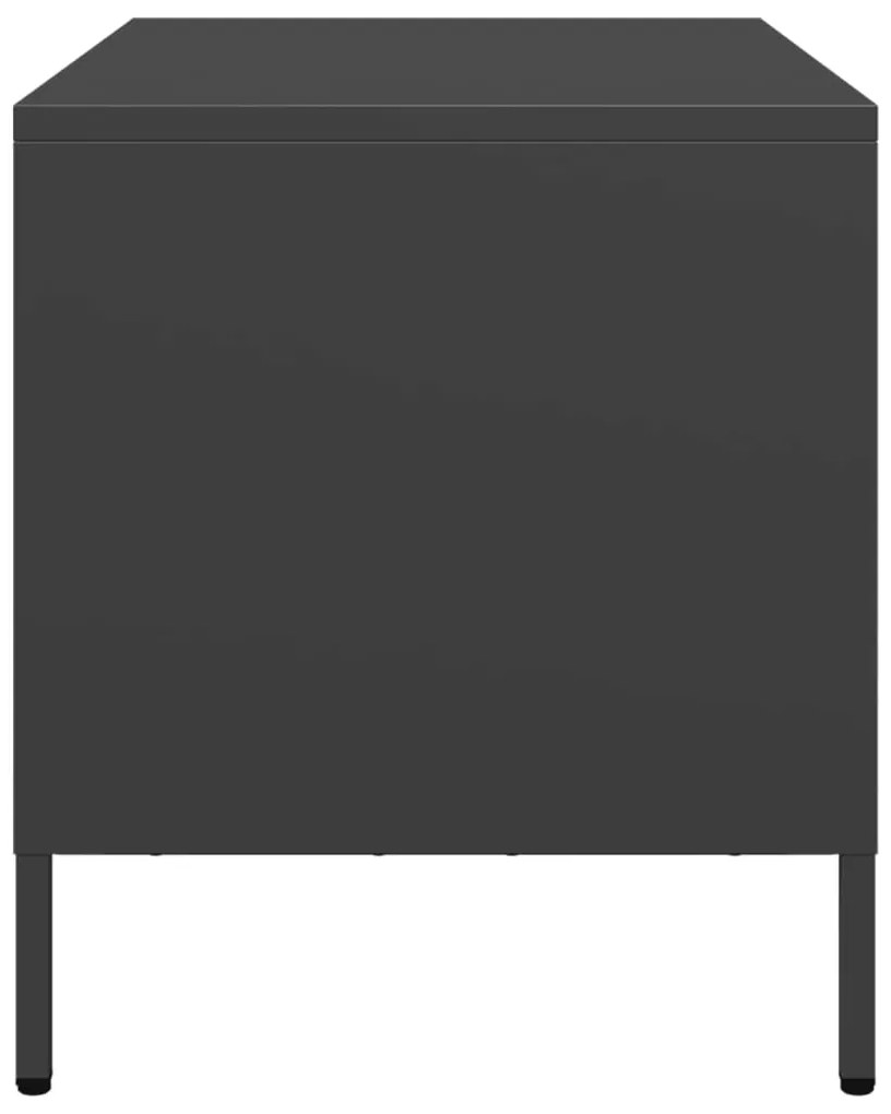 Móvel de TV 68x39x43,5 cm aço laminado a frio preto