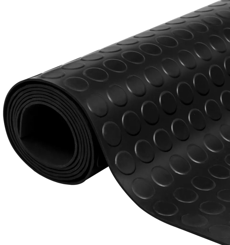 141174 vidaXL Tapete antiderrapante de borracha com pontos 2 x 1 m