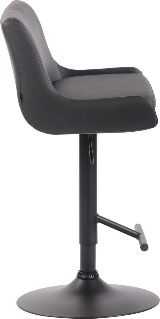 Banco de Bar Couro sintético Cinza