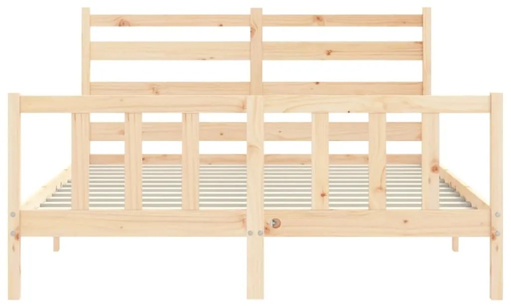 Cama sem colchão 160x200 cm madeira de pinho maciça