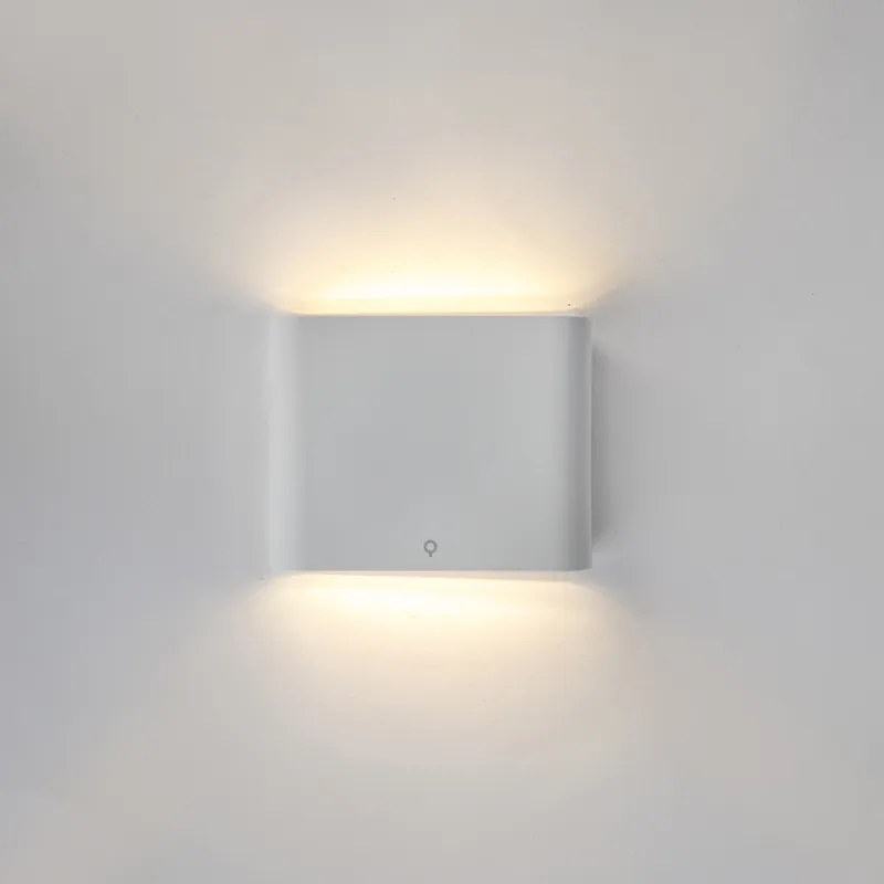 Candeeiro de parede moderno para exterior branco 11,5 cm incluindo LED - Batt Moderno