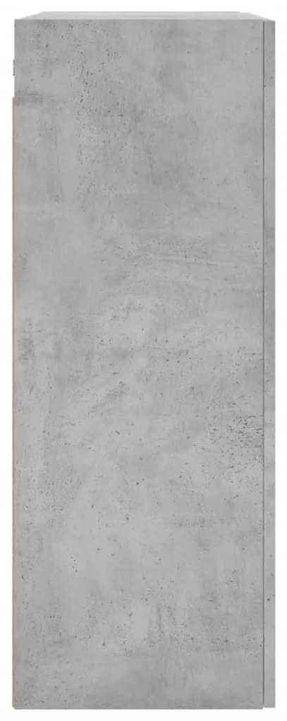 Armário de parede 69,5x34x90 cm deriv. madeira cinzento cimento