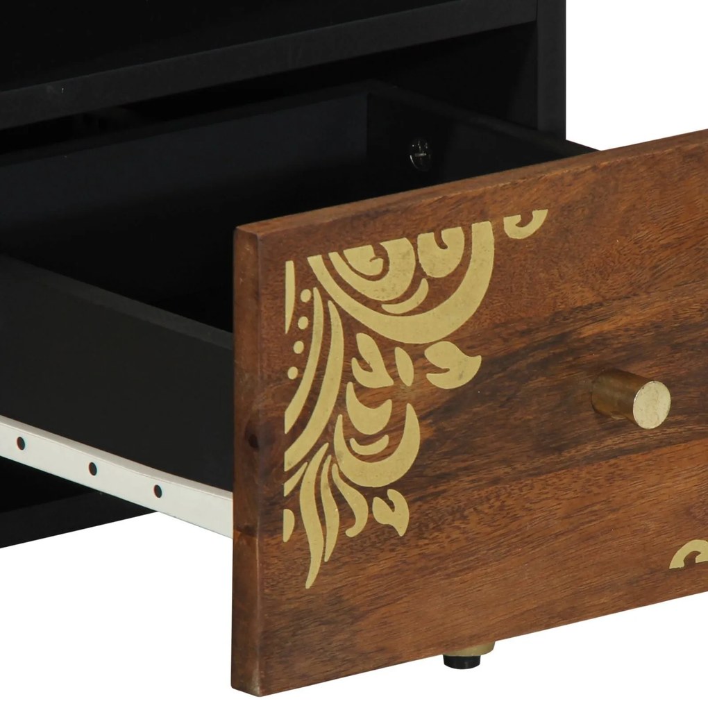 Buffet de TV 70x33x46 cm Madeira Sólida de Mangueira