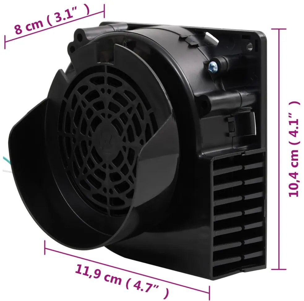 Cordão de luz com 66 LEDs e ventilador 660 cm