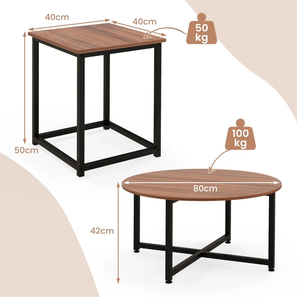 Mesa de estudo moderna e simples, mesa de computador com estrutura de aço resistente