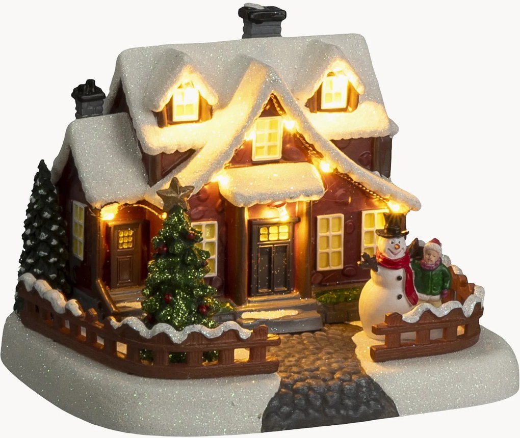 Decoração de Natal LED com temporizador Winter House