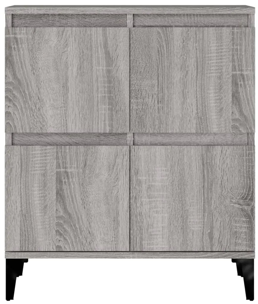 Aparadores 2 pcs 60x35x70 cm derivados madeira cinza sonoma