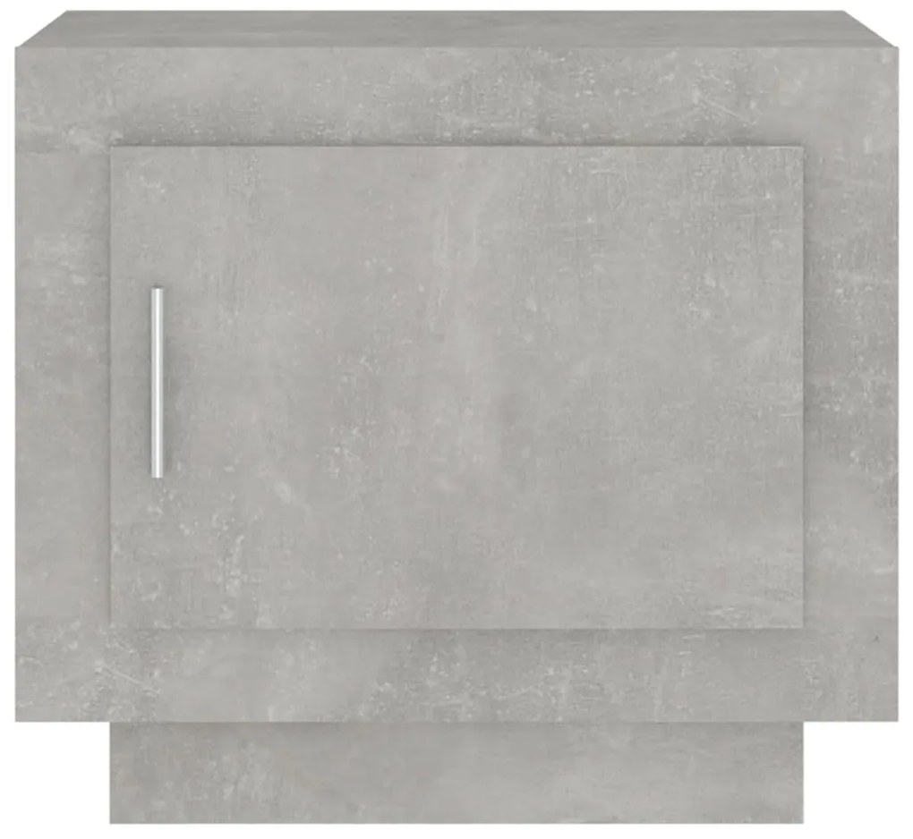 Mesa de centro 51x50x45 cm madeira processada cinza cimento