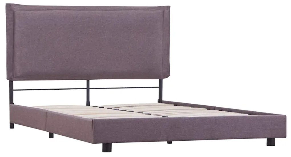 Estrutura para cama sem colchão Taupe Tecido 135x190 cm