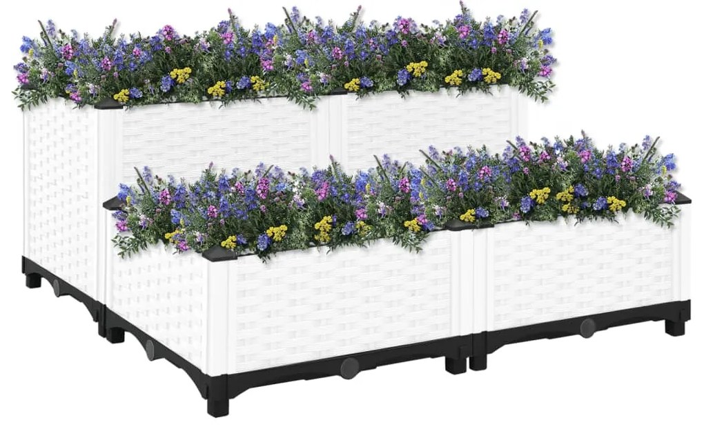Canteiro elevado 80x80x38 cm polipropileno