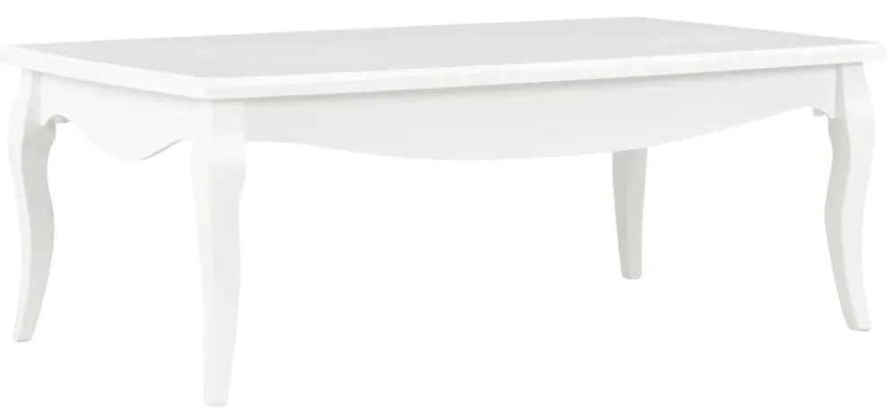 vidaXL Mesa de centro 110x60x40 cm madeira de pinho maciça branco