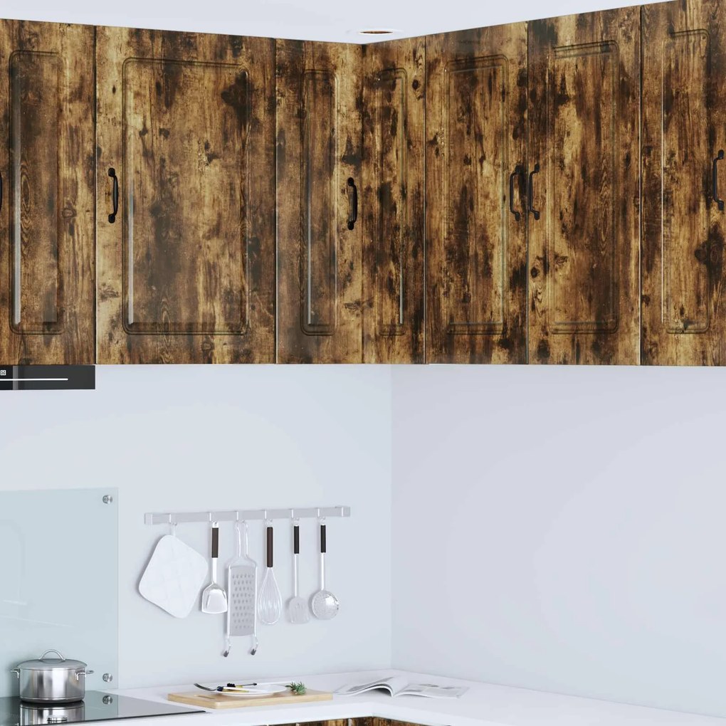 vidaXL Armário de Cozinha Kalmar Carvalho Defumado 57 x 57 x 80 cm