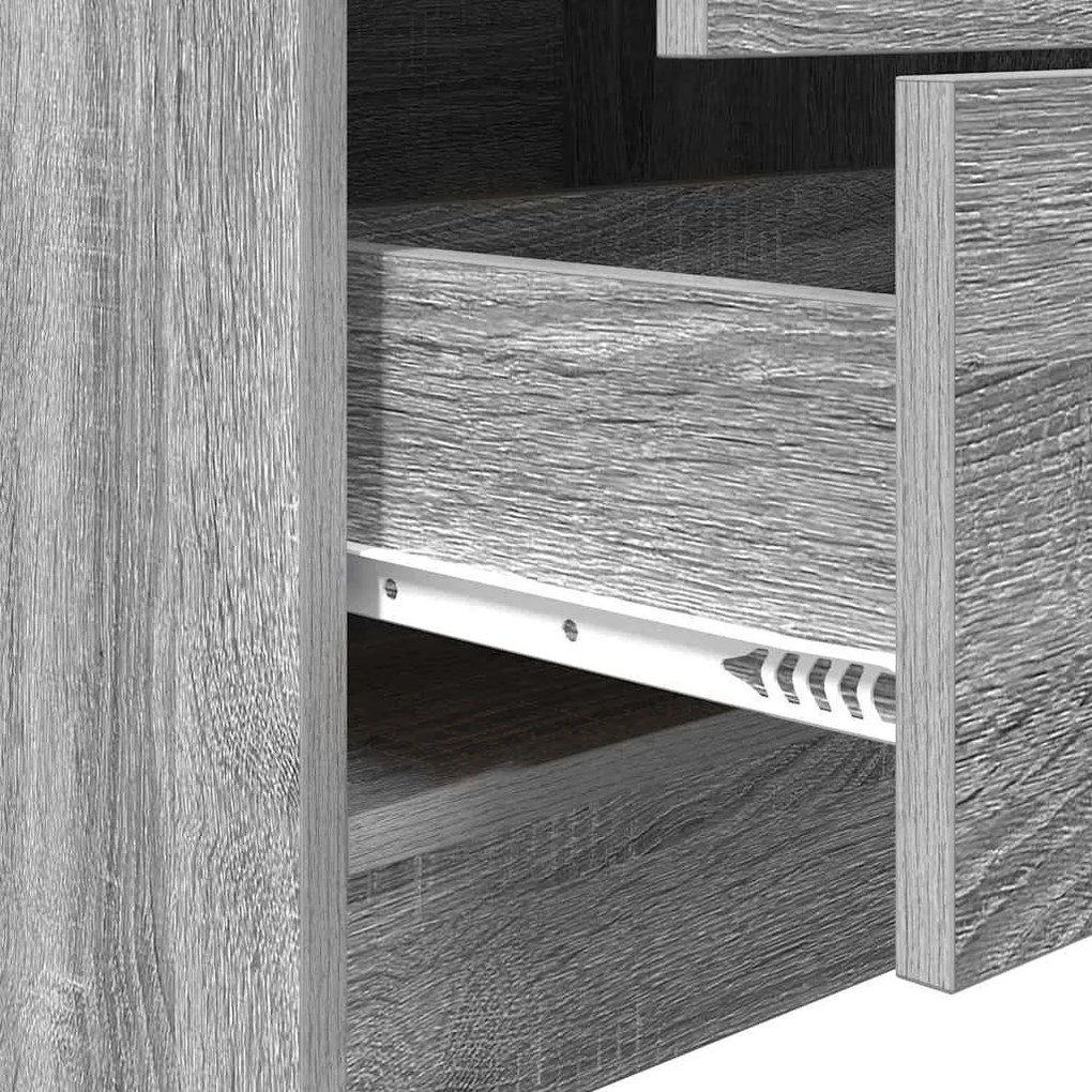 Mesa com Armazenamento Cinza Sonoma Aglomerado de partículas