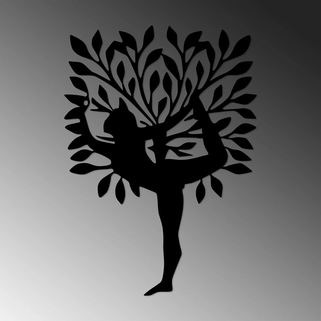 Acessório Decorativo de Parede Yoga 2 – Preto – 50 x 70 cm