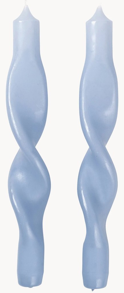 Velas artesanais Twist, conjunto de 2