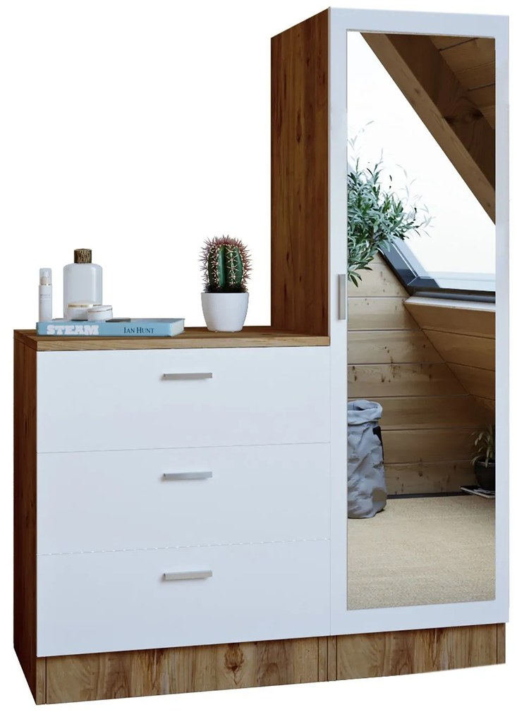 Armário Multiusos CC6 – Atlantic Pine White – Gaveta: 60x72x47 cm; Arm